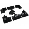 Solar ABS Mounting System for Caravans, Boats, Sheds 7 piece set - BLACK ONLY